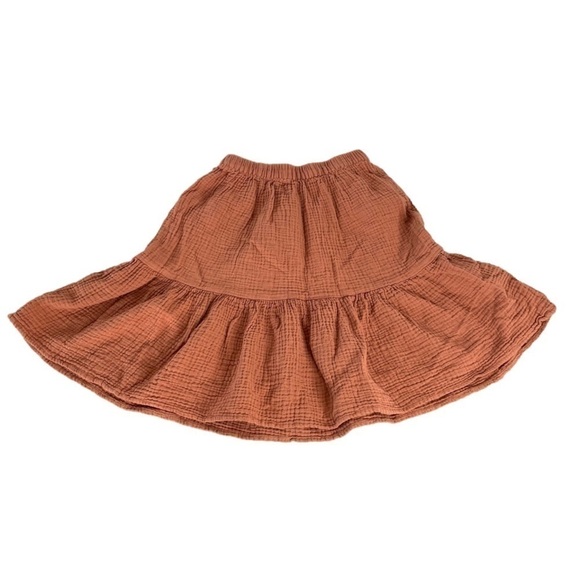 H&m Salmon Prairie Tiered Ruffle Skirt - Picture 1 of 5